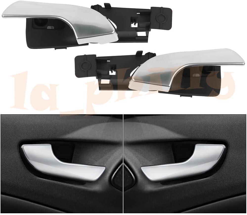 ya 9 10.24 Pair Door Handle Front Right+Left Side Inner Chrome for Alfa Giulietta 2010-19