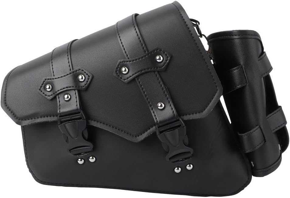 ya 11 9.14 baidiLeft Side Solo Bag Swing Arm Bag For Sportster Motorcycle Tool Bag