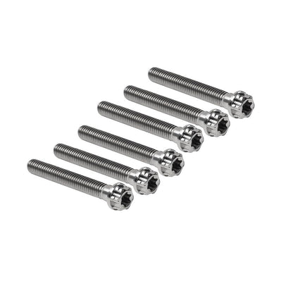 ya 6 8.24 baidi 6pcs Bolts Torx Head Flange Screws M6x45mm for Motorcycle Bike Silver