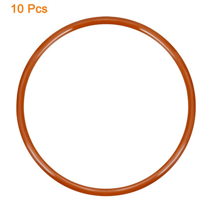 ya 13 9.15 baidi Silicone O-Ring 65mmx60.2mmx2.4mm VMQ Seal Rings Sealing Gasket Red 10PCS