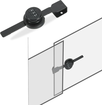 ya 26 10.21 baidi Keyless Cabinet Lock, Zinc Alloy 3 it Password Combination Lock, (Black)