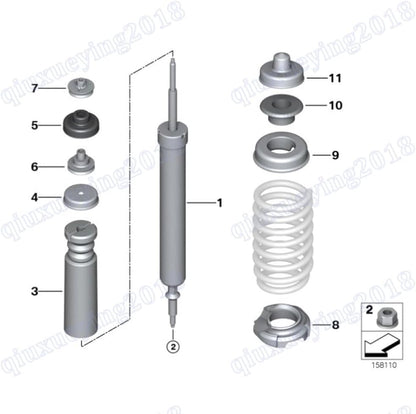 ya 8 8.24 baidi Pair Set of 2 Rear Shock Absorbers for BMW 325i 328i 335i 335d 335is 33526771725