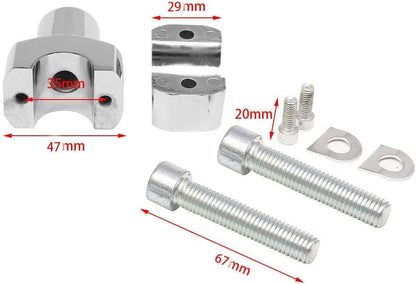 ya 13 9.15 baidi Chrome 7/822mm Bar Mount Handlebar Riser for Harley Cruiser Custom Motorcycle