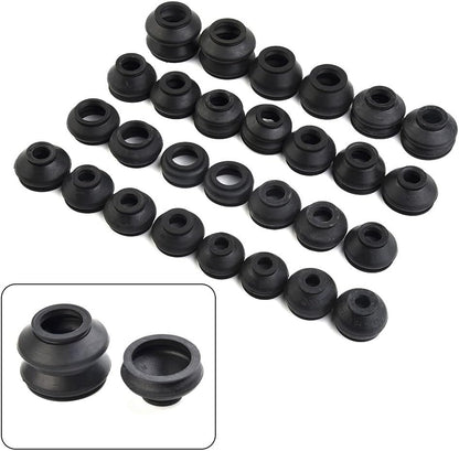 ya 4 8.14 28Pcs Ball Joint Boot Suspension Steering Dust Cover Track Tie Rod Linkage Kit