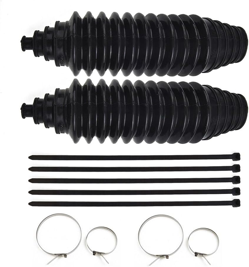 ya 4 8.10 Silicone Rack Pinion Steering Gaiter Pinion Boots+Cable Ties+Clamp Kit