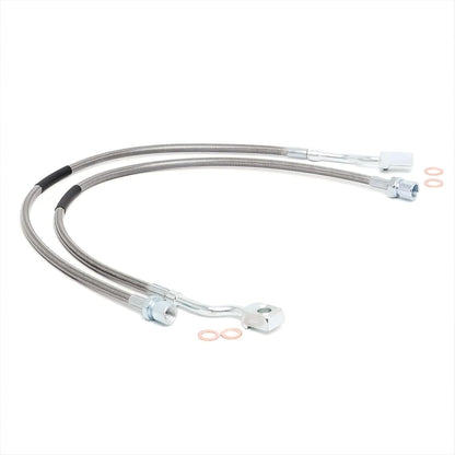 ya 10 9.16 baidi 2PCS for GMC for Sierra for Yukon for Chevy for Silverado 89370 Front Steel Extended Brake Lines