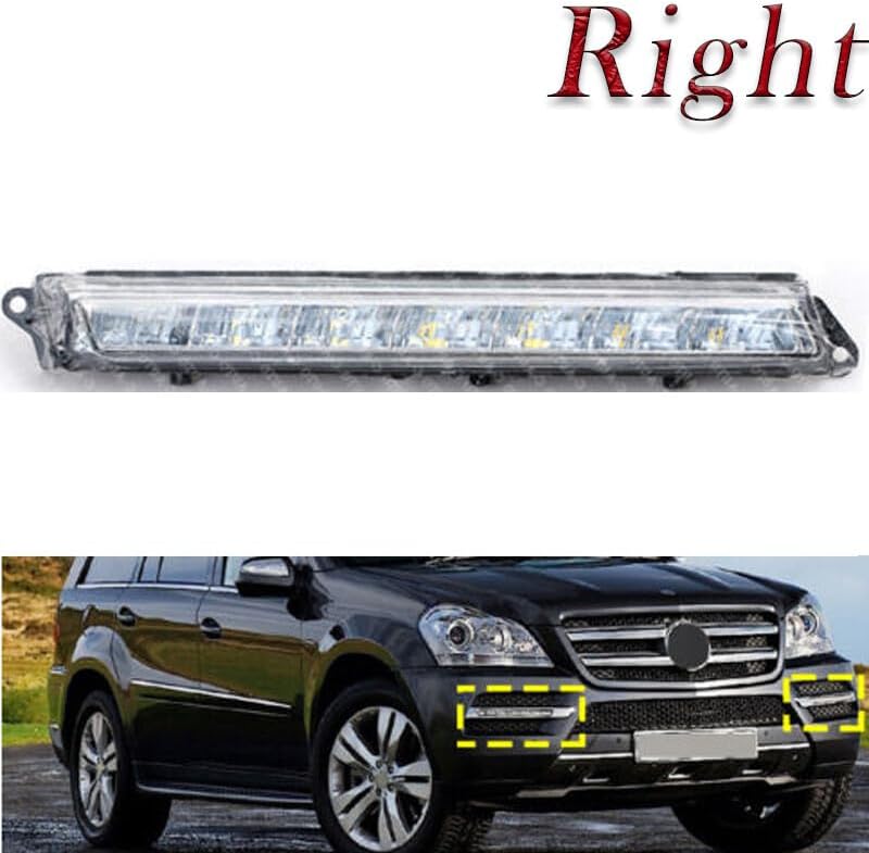 ya 5 8.24 baidi Right for Mercedes-Benz X164 GL320 GL350 GL450 GL550 2007-13 Front LED Fog Light 