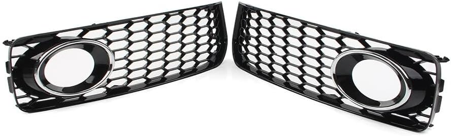 ya 23 10.7 baidi Honeycomb Front Bumper Fog Light Grille Cover for Audi A5 S5 B8 RS5 08-12