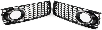 ya 23 10.7 baidi Honeycomb Front Bumper Fog Light Grille Cover for Audi A5 S5 B8 RS5 08-12