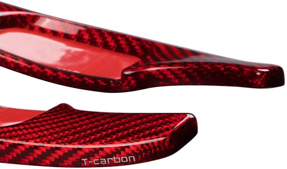 ya 5 8.24 baidi Red Carbon Fiber Steering Wheel Paddle Shifter Extension Fit for Mazda 3 2020-2021
