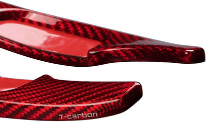 ya 5 8.24 baidi Red Carbon Fiber Steering Wheel Paddle Shifter Extension Fit for Mazda 3 2020-2021