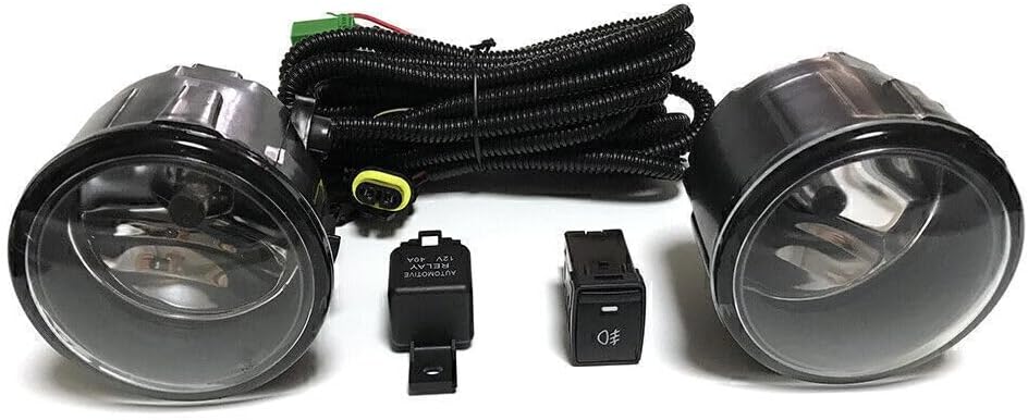 ya 10 9.16 zhengce Pair Fog Light Lamp+Wiring+Switch Kit for Nissan QASHQAI J11 2014-2017 2016