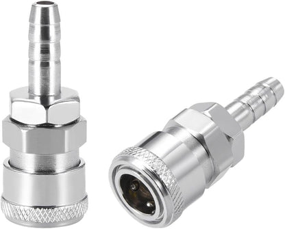 ya 14 9.20 baidi Air Tool Pressure Adapter High Flow Coupler 8mm Barb x 1/2¡± Socket Fitting 2pcs-1