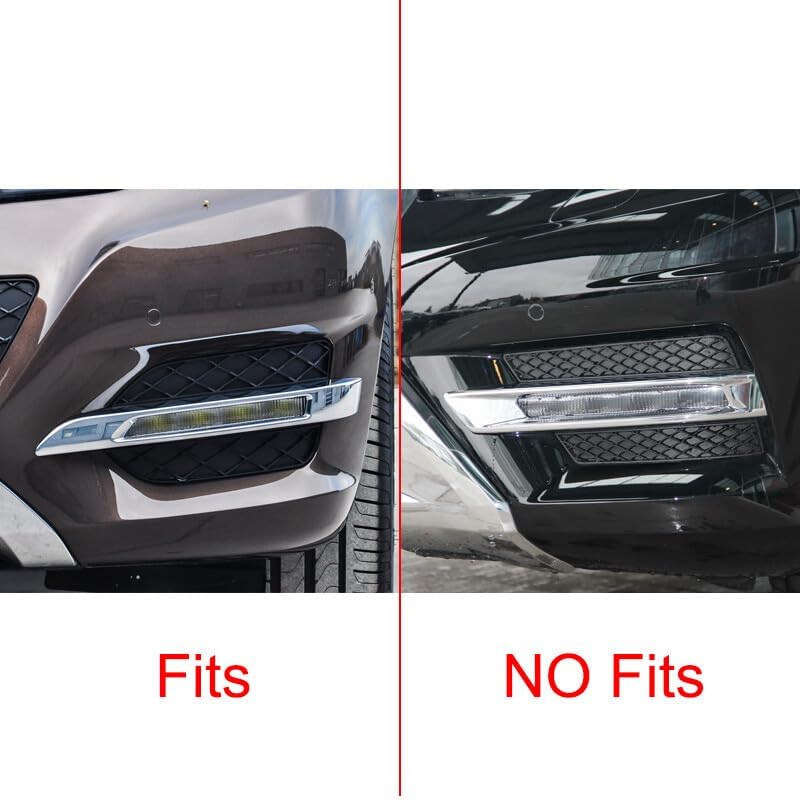 ya 4 8.14 6pcs set L + R front fog lamp grille trim cover for 2013-15 Benz X204 GLK350