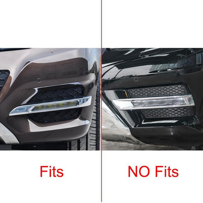 ya 4 8.14 6pcs set L + R front fog lamp grille trim cover for 2013-15 Benz X204 GLK350