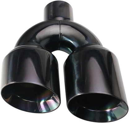ya 6 8.14 Dual 4.0 Quad Style Gloss Black Tips Fits for Dodge for Challenger 2008-2023