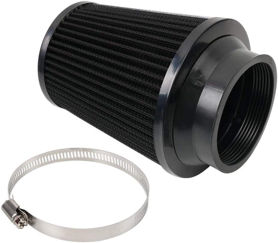 ya 13 9.15 baidi 3 76mm High Flow Inlet Dry Air Filter Cold Air Intake Cone Replacement Black