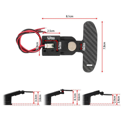ya 5 8.10 JKAPCYJFHF Racing Steering Wheel Magnetic Paddle shifters for Logitech 923 G25 G27 G29 G920