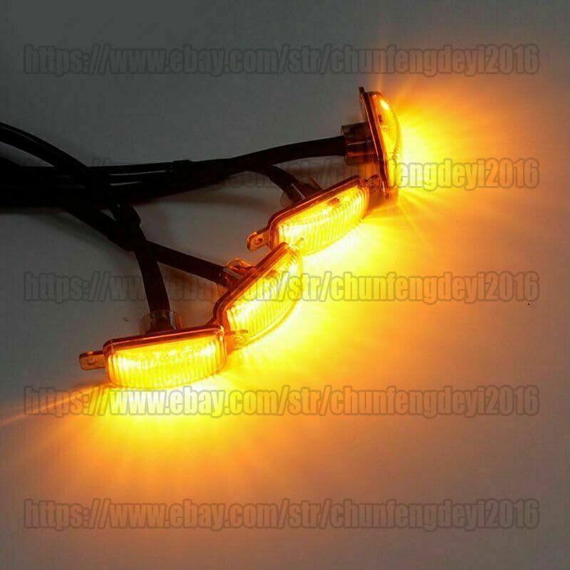 ya 7 8.24 baidi for Toyota Prado LC90 LC95 1996-02 Raptor Style Front Grill LED Light Amber Lens
