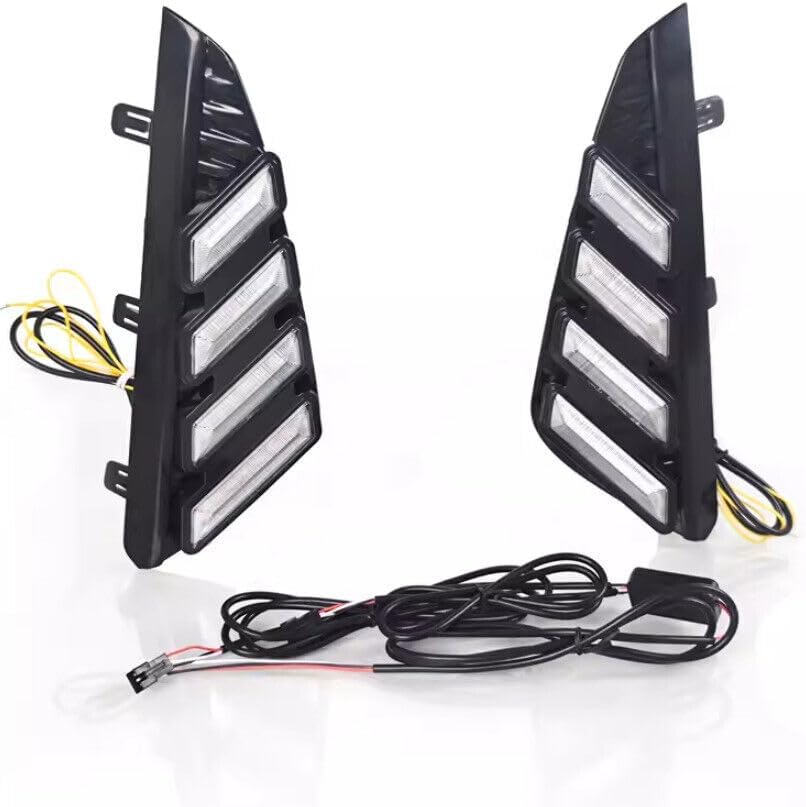 ya 2 8.15 2-piece front bumper LED daytime running lights fog lights suitable for Nissan Sentra 2024-2025