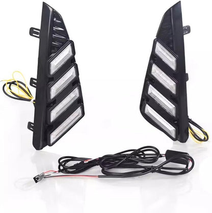 ya 2 8.15 2-piece front bumper LED daytime running lights fog lights suitable for Nissan Sentra 2024-2025
