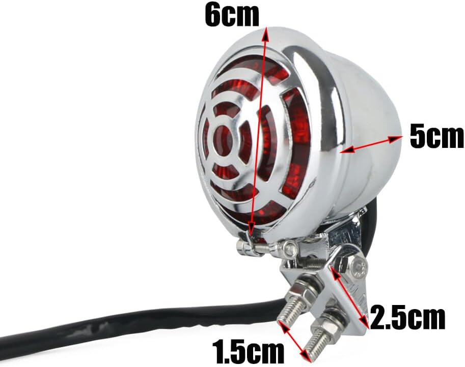 ya 4 8.14 Motorcycle Tail Light Rear Brake Stop Light Suitable for Harley Chopper Bobber Cafe Racer