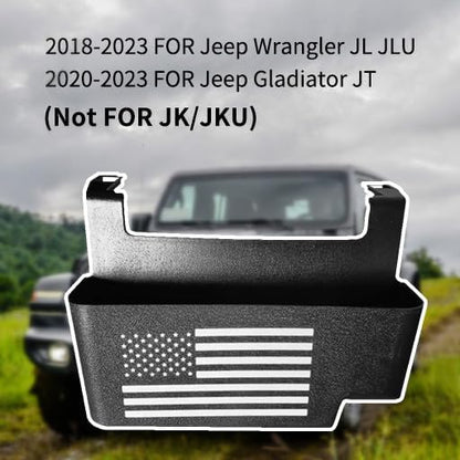 ya 5 8.10 For 2018-2024 for Jeep for Wrangler Center Console Armrest Storage Box Organizer - Black