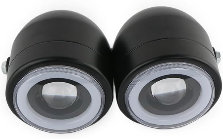 ya 4 8.14 Motorcycle Twins Double Headlights Headlights For Harley Street Fat Boy Softai