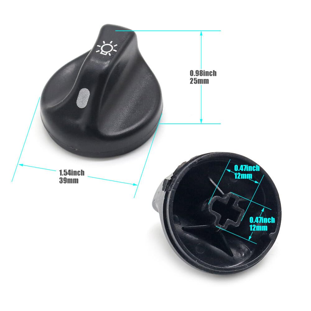 ya 4 8.8 3L3Z11661AA Head Light Head Lamp Switch Knob for Ford F-250 Super Duty 2000-2004