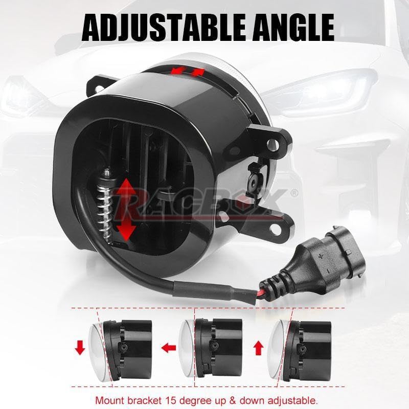 ya 9 10.24 2x Front Bumper LED Fog Light Lamps for Toyota Camry 2007-2014 2008 2009 2010 11