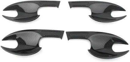 ya 10 9.16 baidi 4X Carbon Fiber Car Door Handle Bowl Cover Trim Fit for Mazda CX-5 CX5 2017-2020