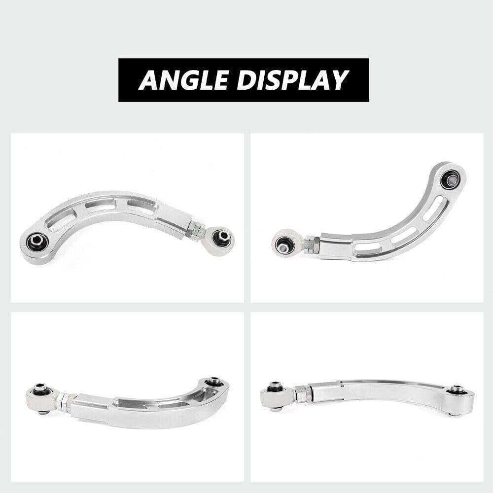 ya 13 9.15 baidi Pair of Adjustable Bearing Rear Camber Arms Kit Silver for Honda for Accord 18-22