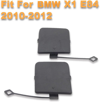ya 4 8.8.2 2Pcs Rear Bumper Tow Hook Cover Cap Towing Eye Caps Fit for BMW X1 E84 2010-2012