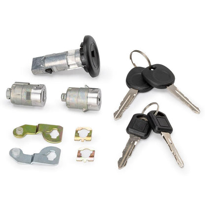 ya 4 8.8 Ignition and Door Lock Cylinder with Key for Universal Silverado Tahoe 2001-2006