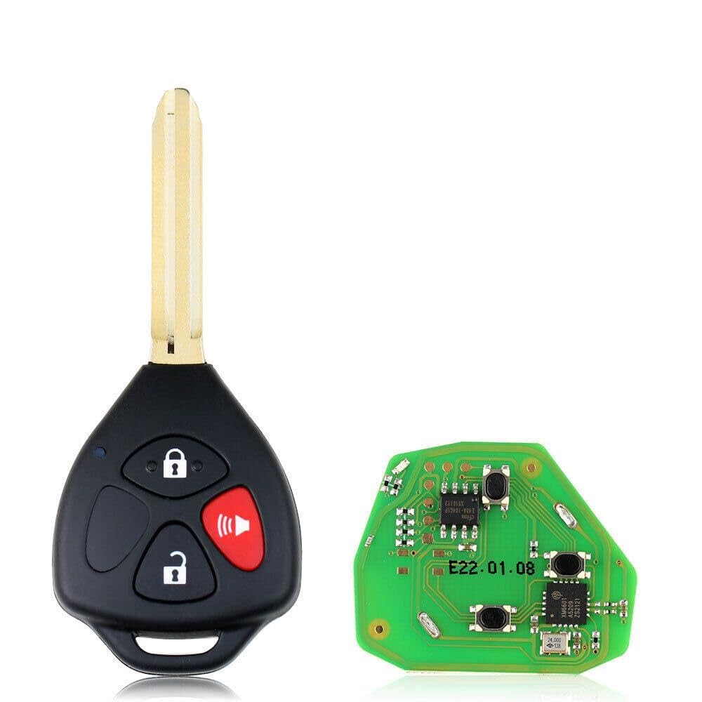 ya 3 8.24 baidi 5X Universal Wire Remote Key for Toyota Style Flat Right 3 Button XKTO04EN
