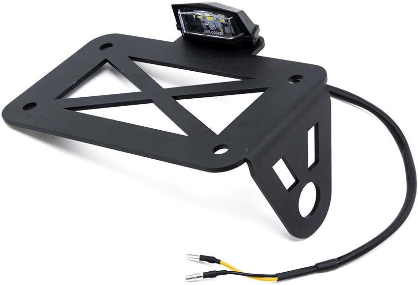ya 4 8.14 Motorcycle License Plate Bracket Side Mount Tail Light For Harley Chopper Bobber