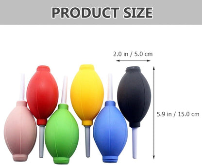 ya 4 8.10 6 Pcs Dust Blower Squeeze Portable Air Duster Compressed Dusters