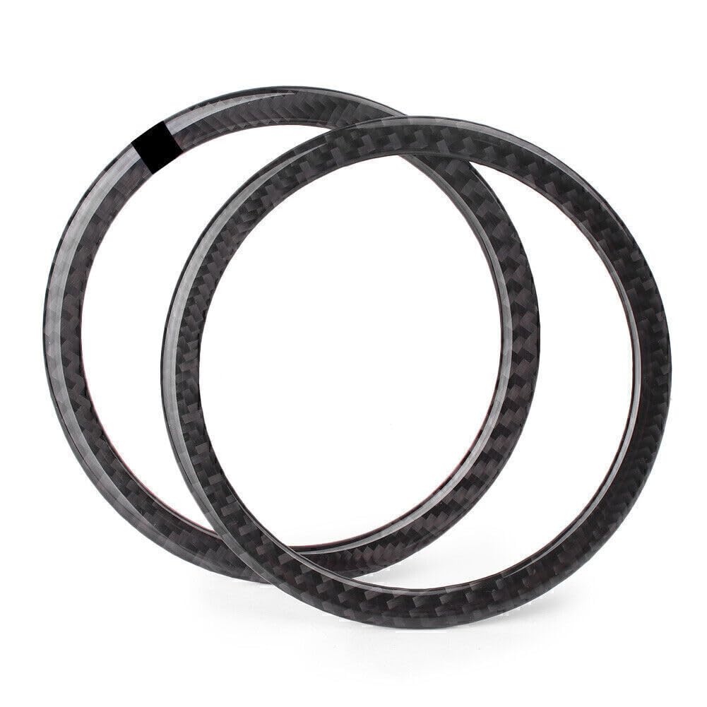 ya 9 10.24 for BMW E90 3 Series E84 X1 Carbon Fiber Door Speaker Loud Cover Sticker Tr