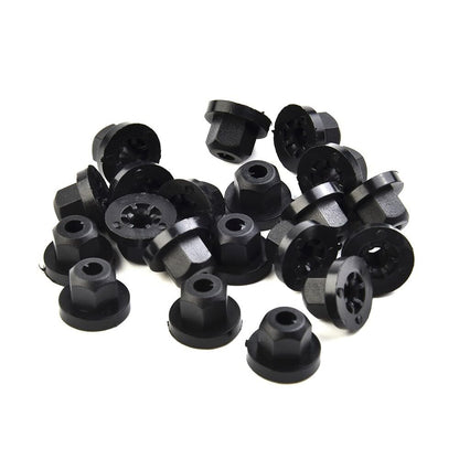 ya 13 9.15 baidi 20x Plastic Nuts with Collar Suitable for E36 E39 E46 E60 E61 E65 E90 E91 X3