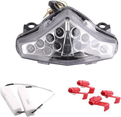 ya 10 9.16 zhengce Motorcycle Clear Brake Turn Signal Tail Light for Kawasaki EX650 2010 2011