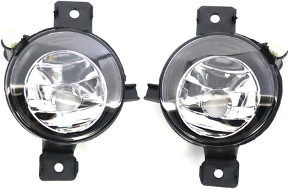 ya 13 9.15 baidi Pair Front Bumper Fog Light Lens Fog Lamp Cover Clear For for BMW X5 E70 2011-2013
