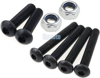 ya 23 10.7 baidi Black Fairing Bolt Kit body screws Clips for Yamaha YZF R6 2003-2005 R6S 06-09