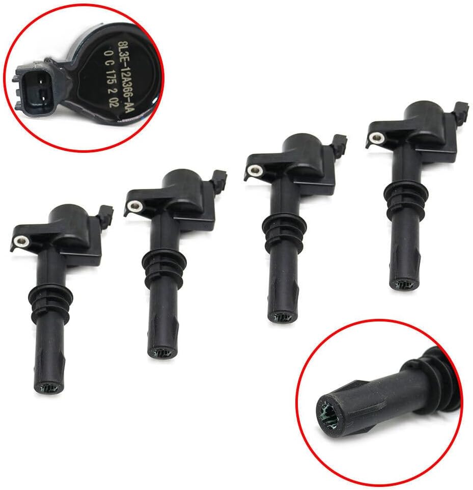 ya 4 8.14 4Pcs Fits for Ford Expedition for Mustang for Mercury Mountaineer Ignition Coil 8L3E12A366AA