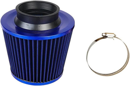 ya 23 10.7 baidi 1Pc 3 76mm Inlet Cold Air Intake Cone Replacement Quality Dry Air Filter Blue