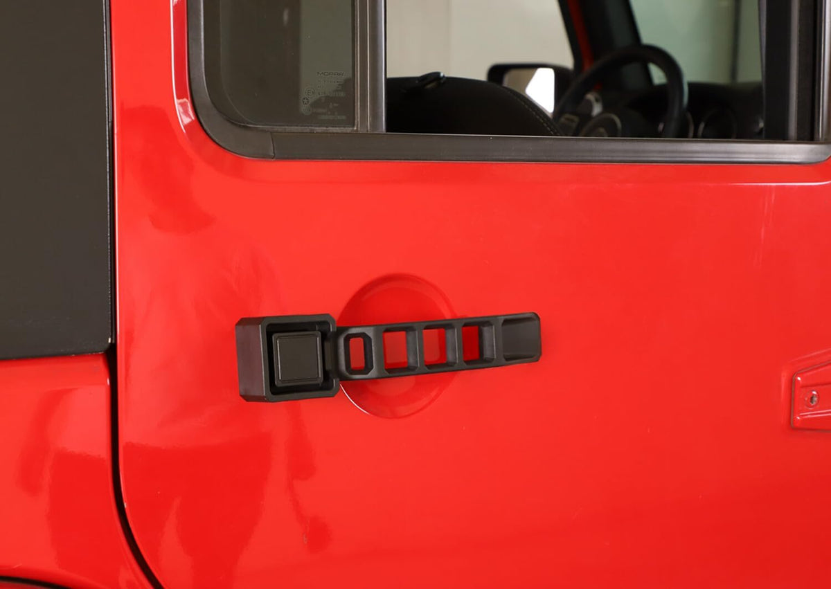 ya 10 9.16 baidi Black Exterior Door Handles for 2007-2018 for Jeep for Wrangler JK 2/4 Door Replament