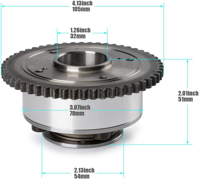 ya 2 8.15 Engine + Intake CVVT Camshaft Gear For 2017-2020 for Elantra Sedan Kona 2.0L
