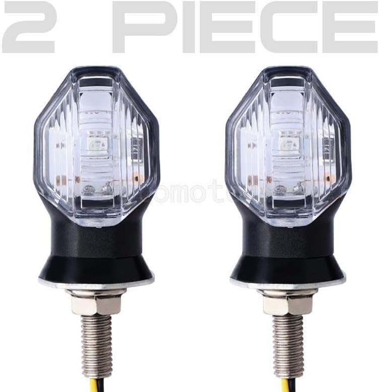 ya 7 8.24 baidi 2x Motorcycle LED Amber Turn Signal Lights Blinker Indicator for Suzuki for Yamaha
