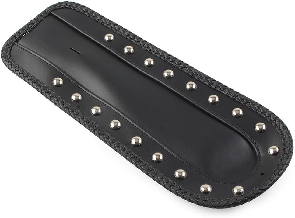 ya 4 8.8.2 Rear Fender Bib Solo for SEAT for Harley Sportster XLH 1200 1100 883 PU-Leder Black