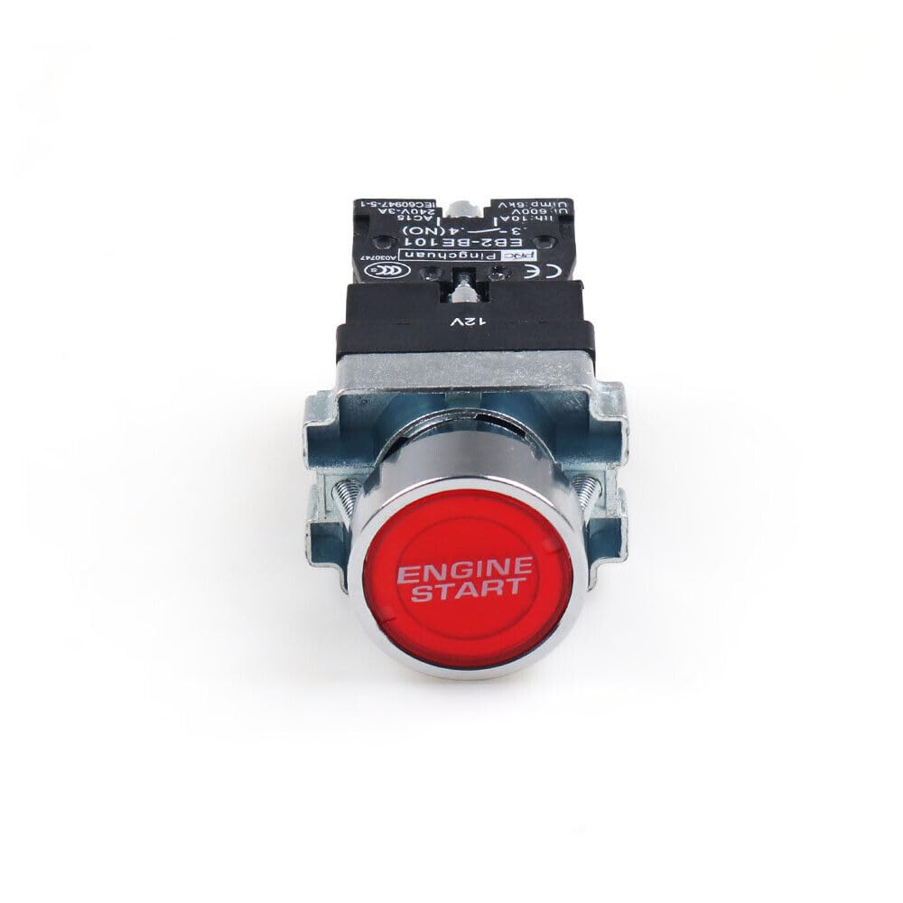 ya 3 8.24 baidi 12V 10A LED Car Engine Power Start Ignition Starter Push Button Switch