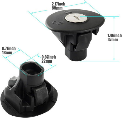 ya 5 8.10 Locking Gas Fuel Tank Plug Cover Cap with 2 Keys 8U5Z9C268B for Ford for Lincoln